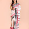 Light Peach Cotton Madhyamoni Saree angoshobha