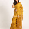 Metallic Gold Matka Silk Handloom Traditional Chumki Jamdani Saree angoshobha