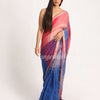 Multicolour Traditional Handloom Check Linen Saree angoshobha