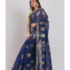 Navyblue Cotton Silk Handloom Saree angoshobha