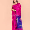 Pink Blended Cotton Jamdani Saree angoshobha
