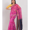 Pink Handloom Blended Cotton Saree angoshobha
