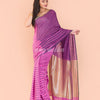 Pink Handwoven Cotton Saree angoshobha