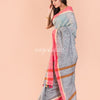 Silver grey Cotton Jamdani saree angoshobha