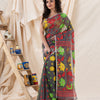 Traditional Deep Gray Soft Dhakai Jamdani Saree angoshobha