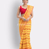 Woven Self Design Tant Pure Cotton Saree (Yellow) angoshobha