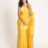 Yellow Matka Silk Handloom Traditional Jamdani Saree angoshobha