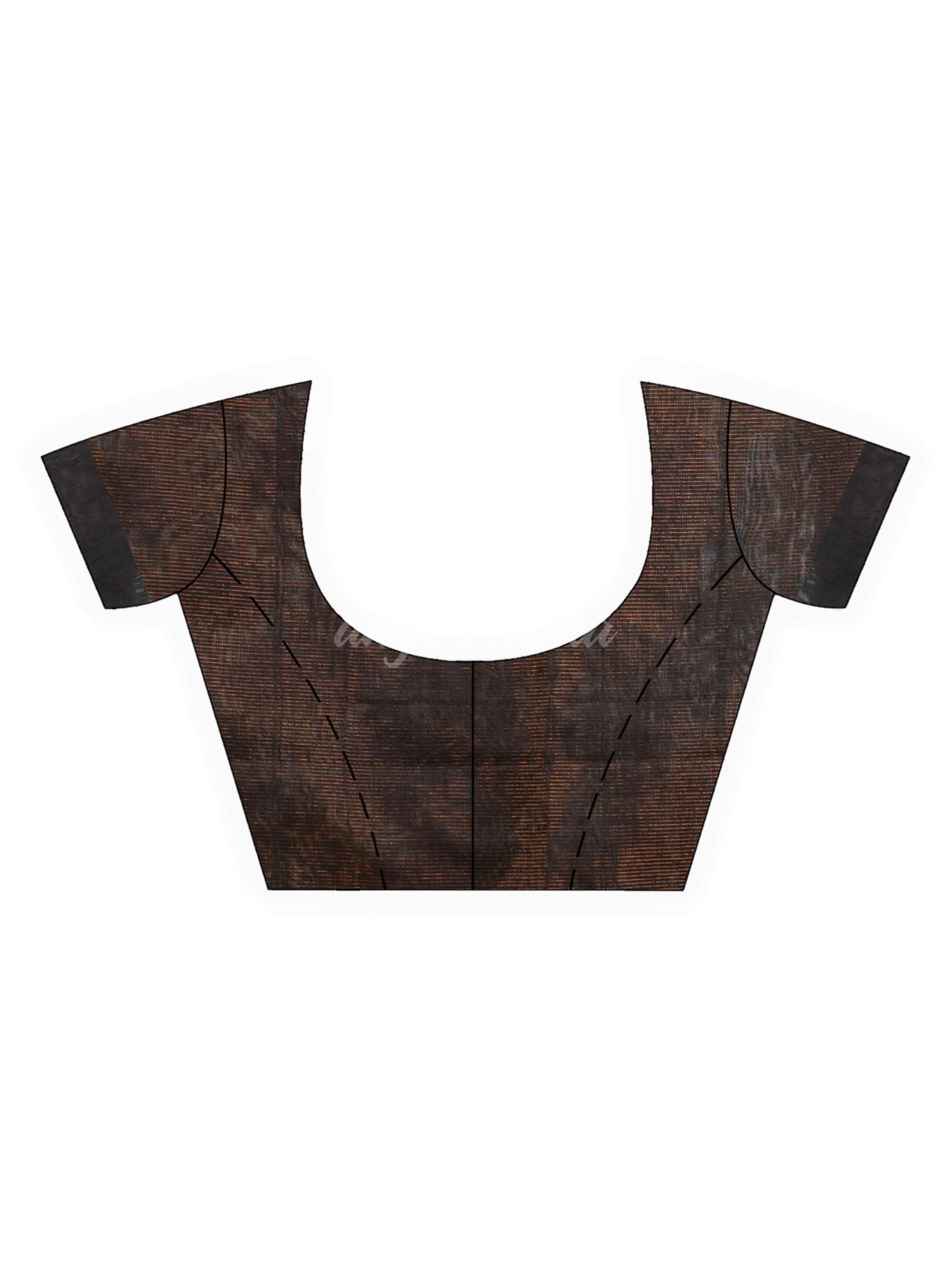 Black Handwoven Cotton Blend Jamdani handloom Saree