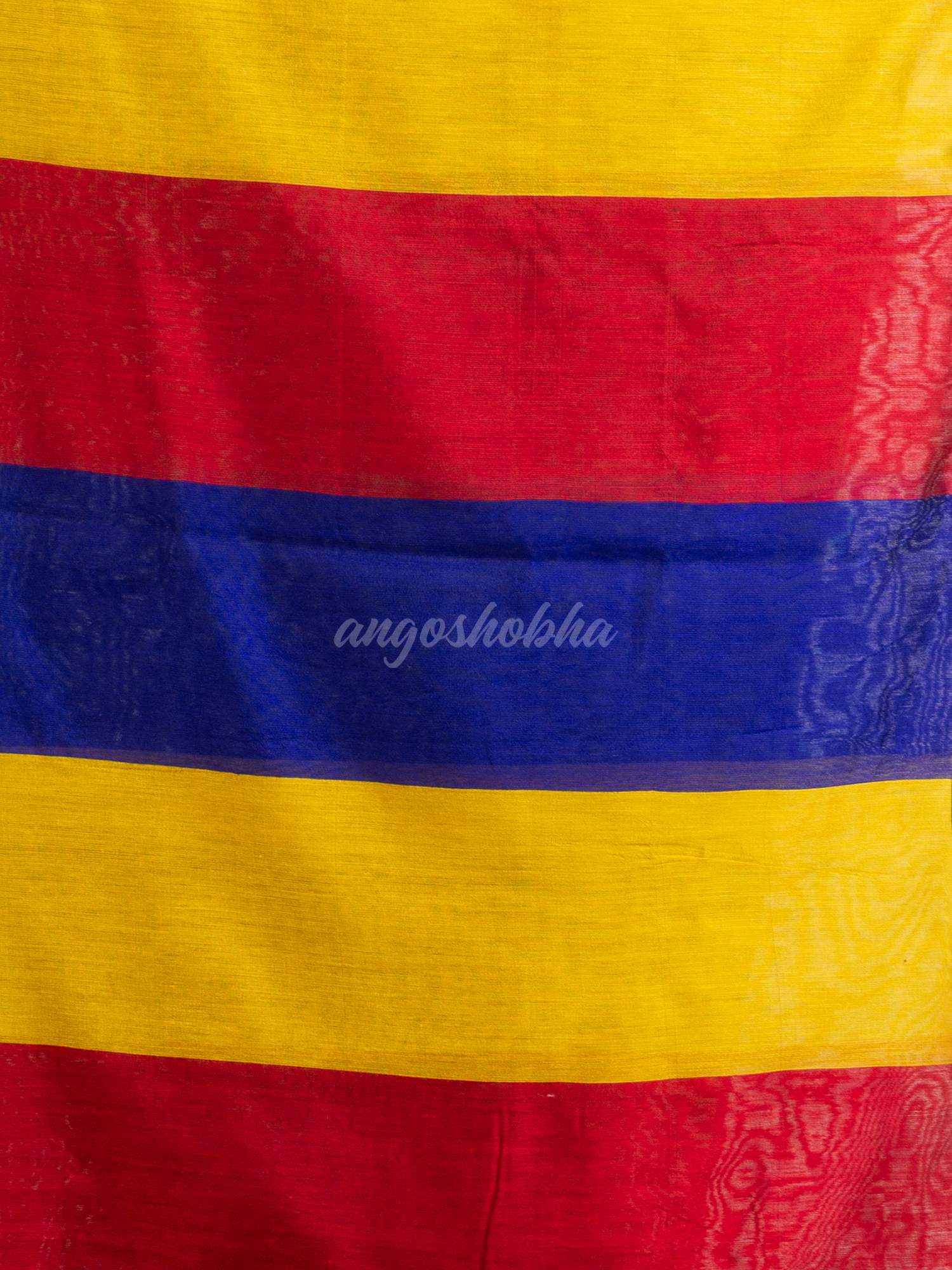 Green Cotton Blend Handloom  Saree