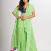 Light Green Handwoven Cotton Jamdani handloom Saree