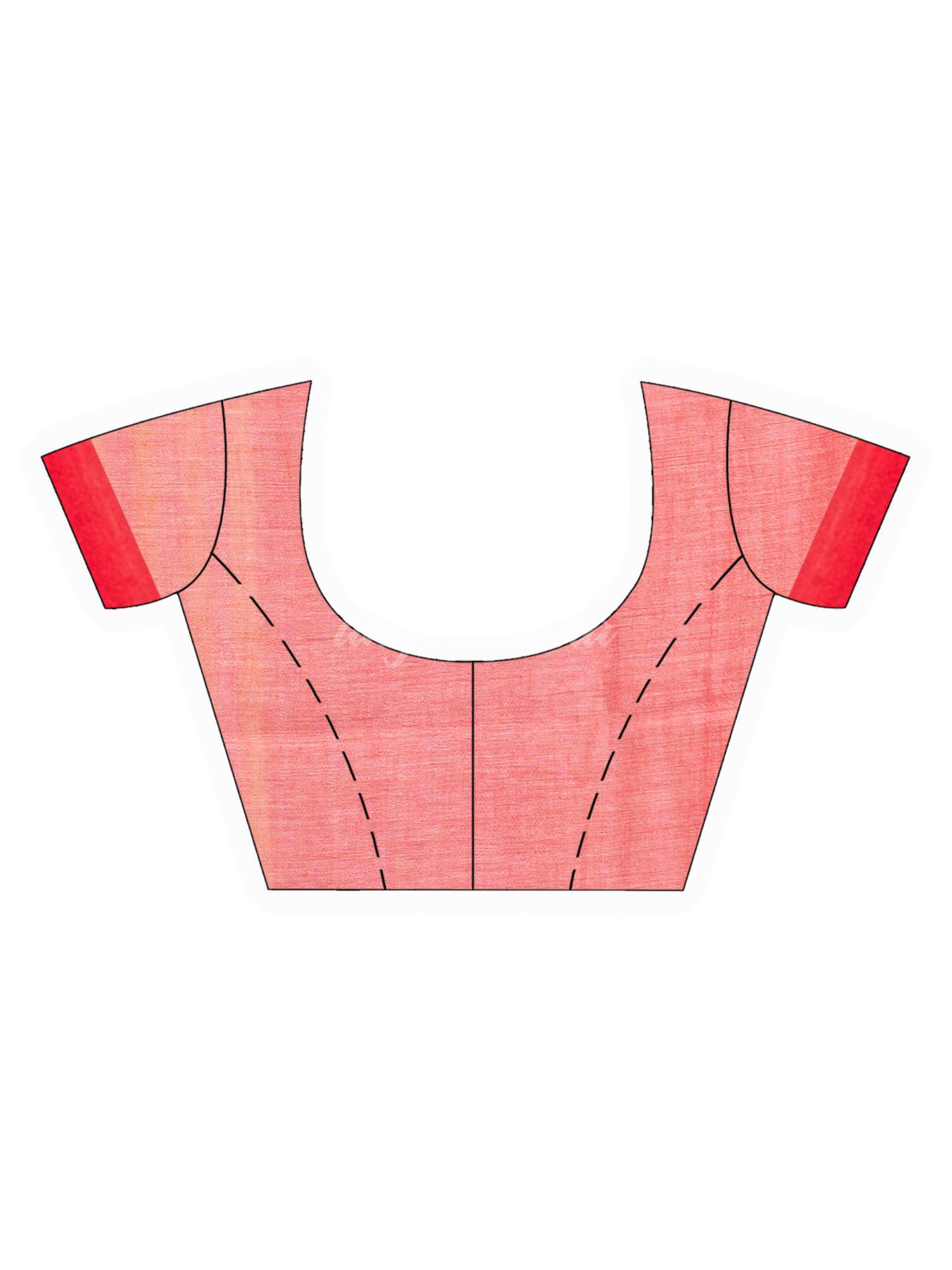 Pink yellow Stipe Handwoven Cotton Jamdani handloom Saree