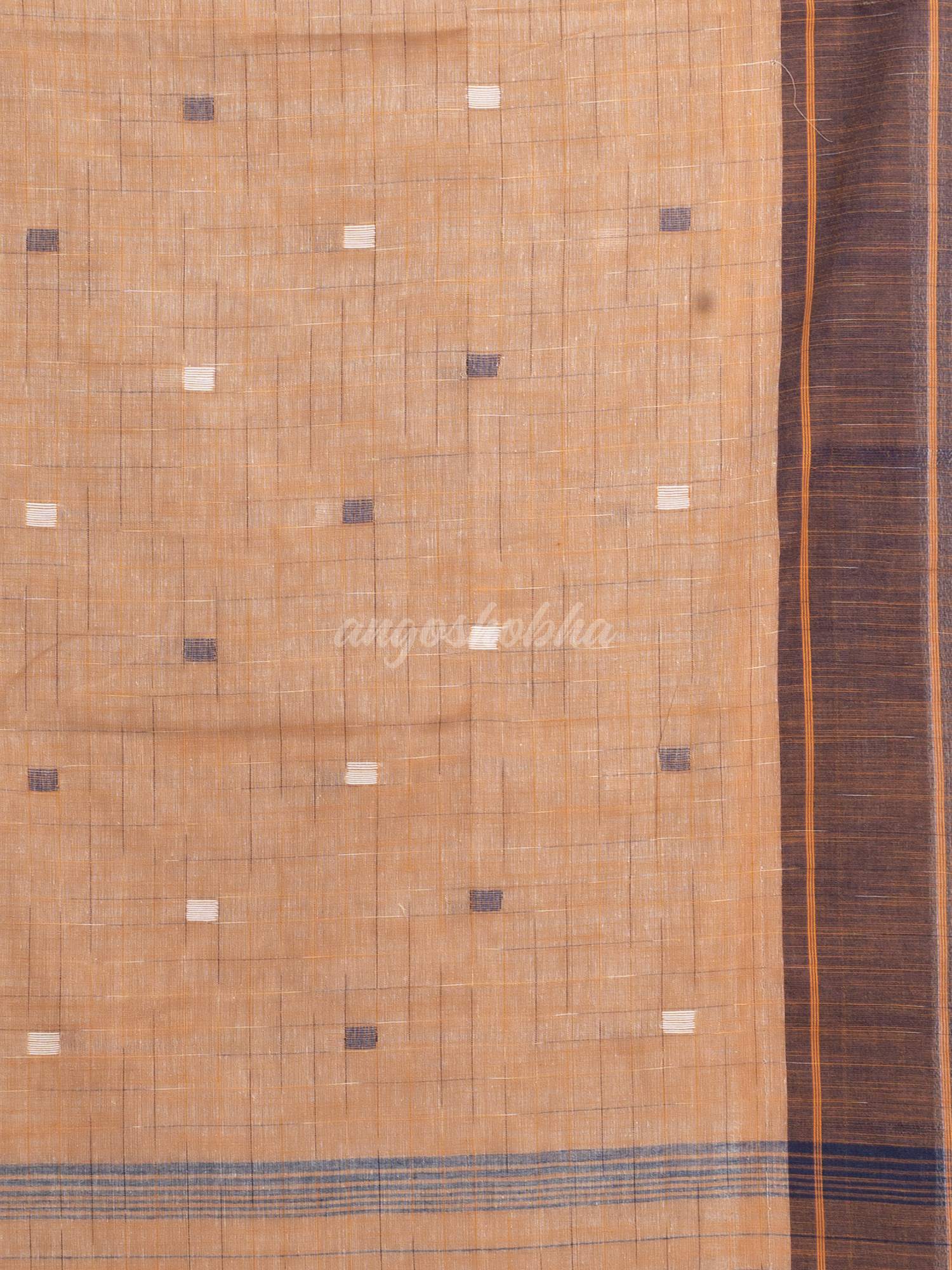 Grey Handwoven Cotton Jamdani handloom Saree