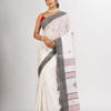 White Handwoven Cotton Jamdani handloom Saree