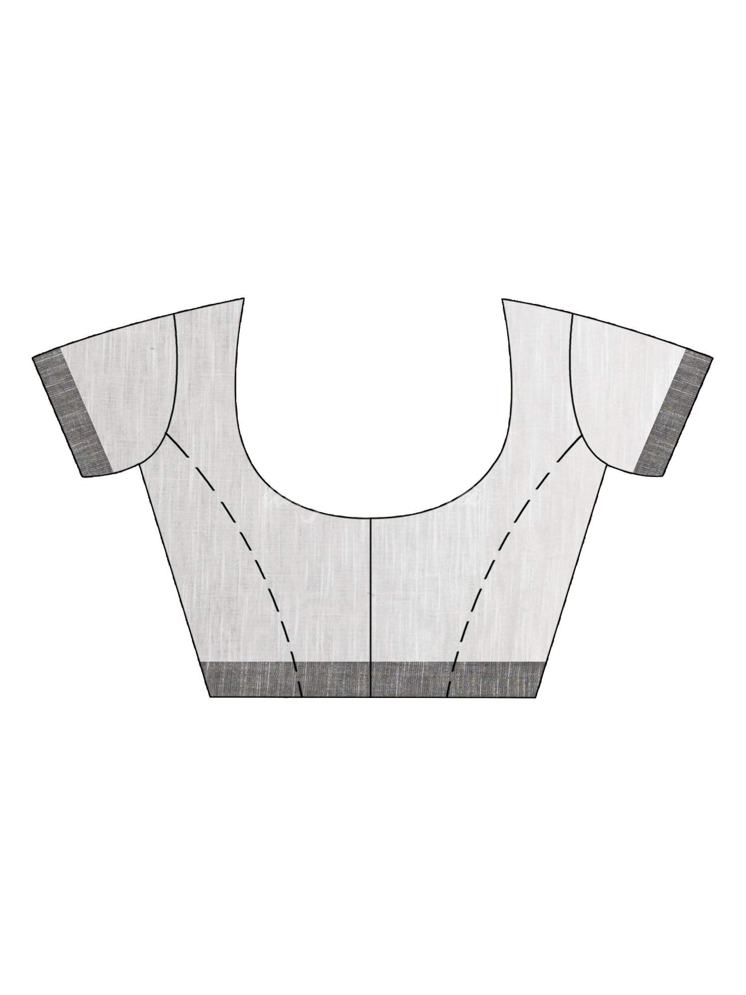 White Handwoven Cotton Jamdani handloom Saree