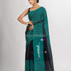 Black And Raja Handwoven Cotton Jamdani handloom Saree