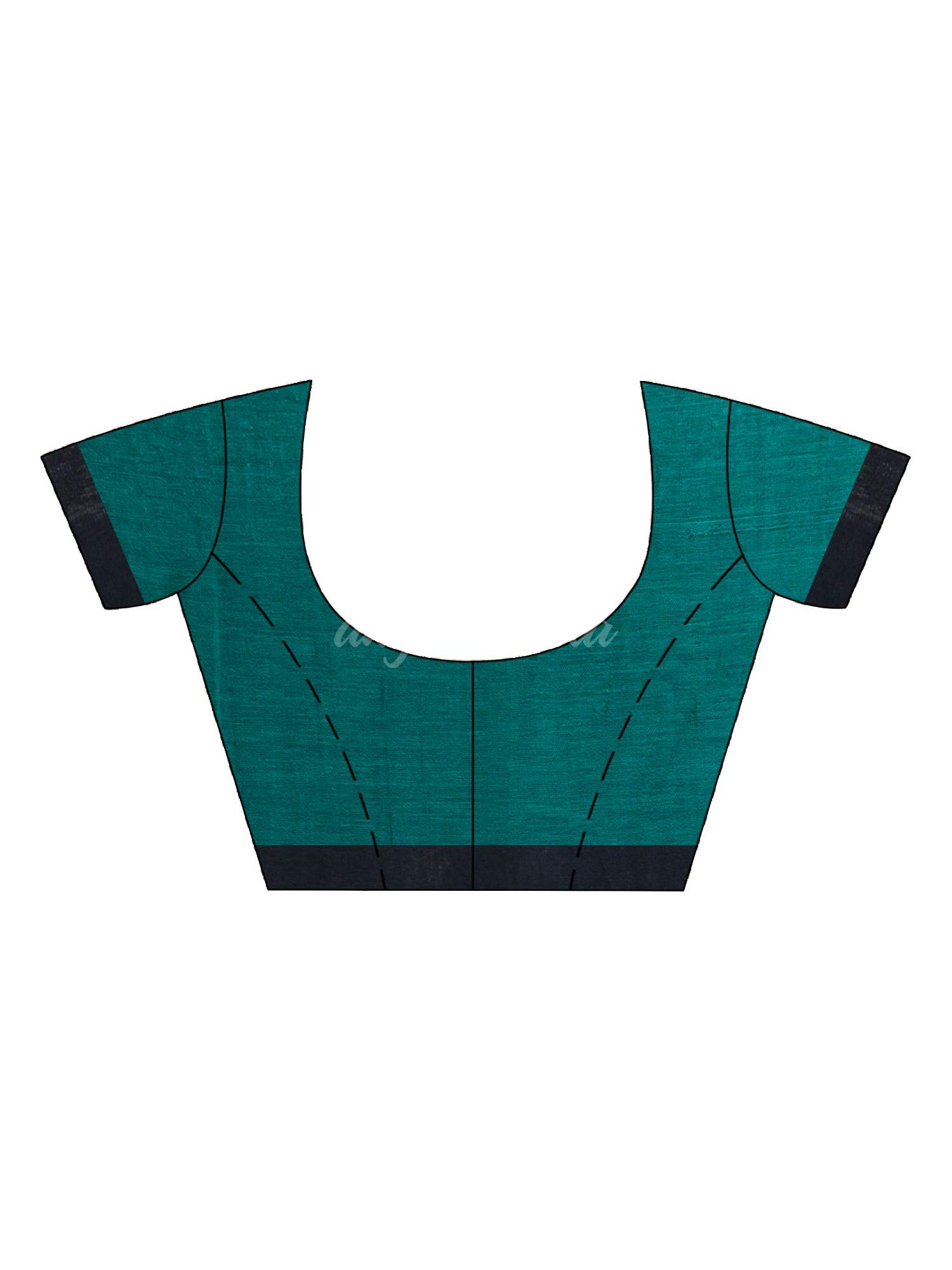 Black And Raja Handwoven Cotton Jamdani handloom Saree