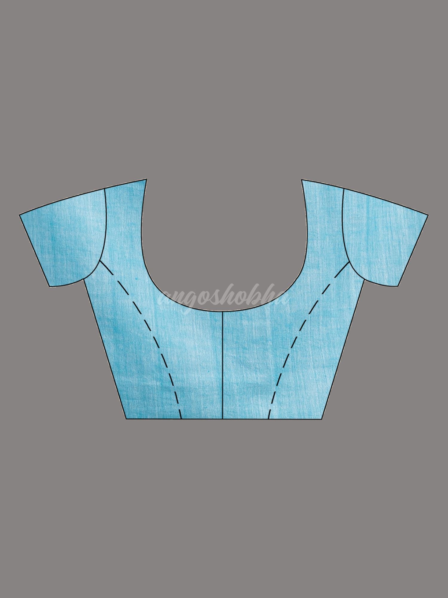 Sky Handwoven Cotton Jamdani handloom Saree