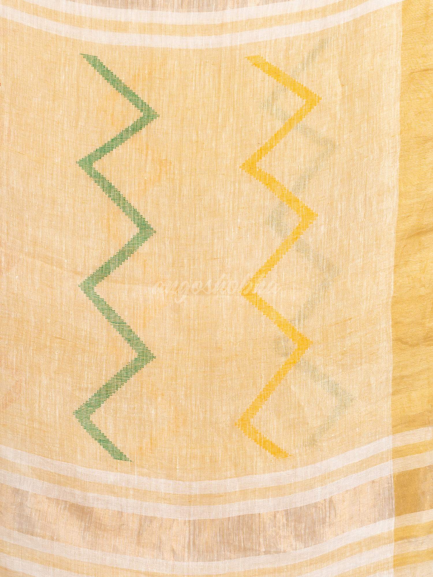 Faded Pink Traditional Handloom Linen Jamdani handloom Saree