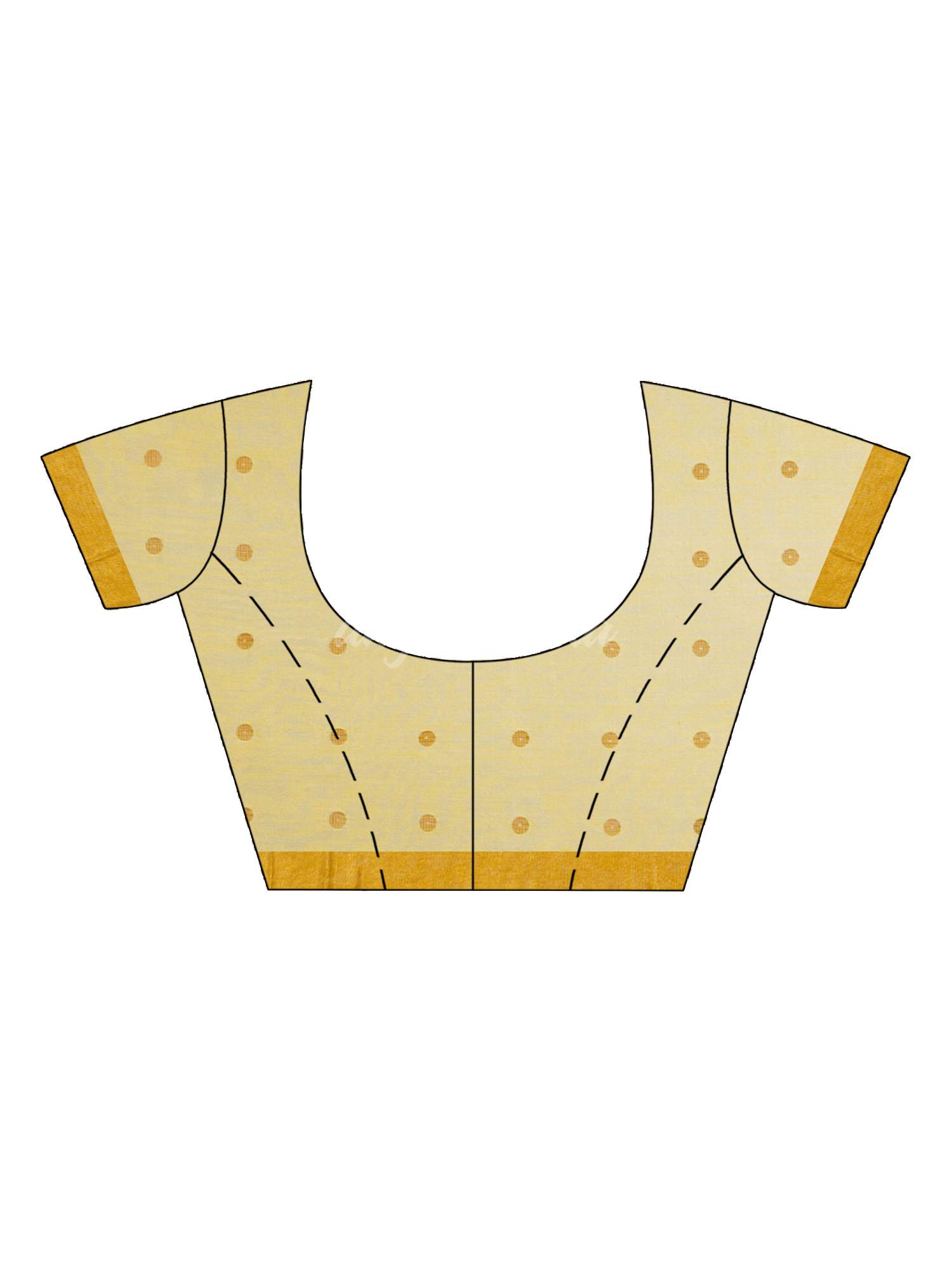 Yellow Silk Cotton Pocket Chumki Jamdani handloom saree