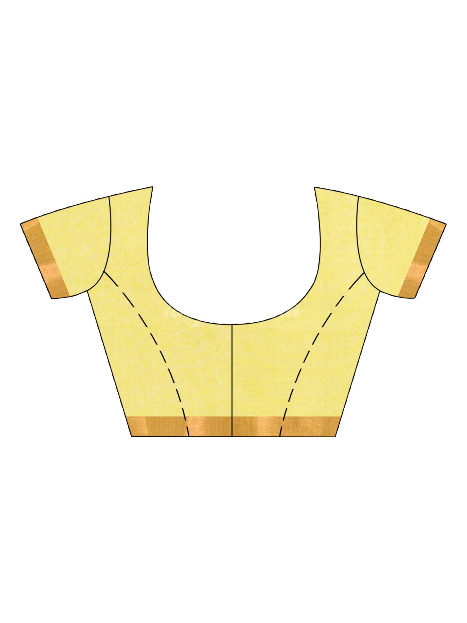 Lemon Yellow Silk Cotton Pocket Chumki Jamdani handloom saree