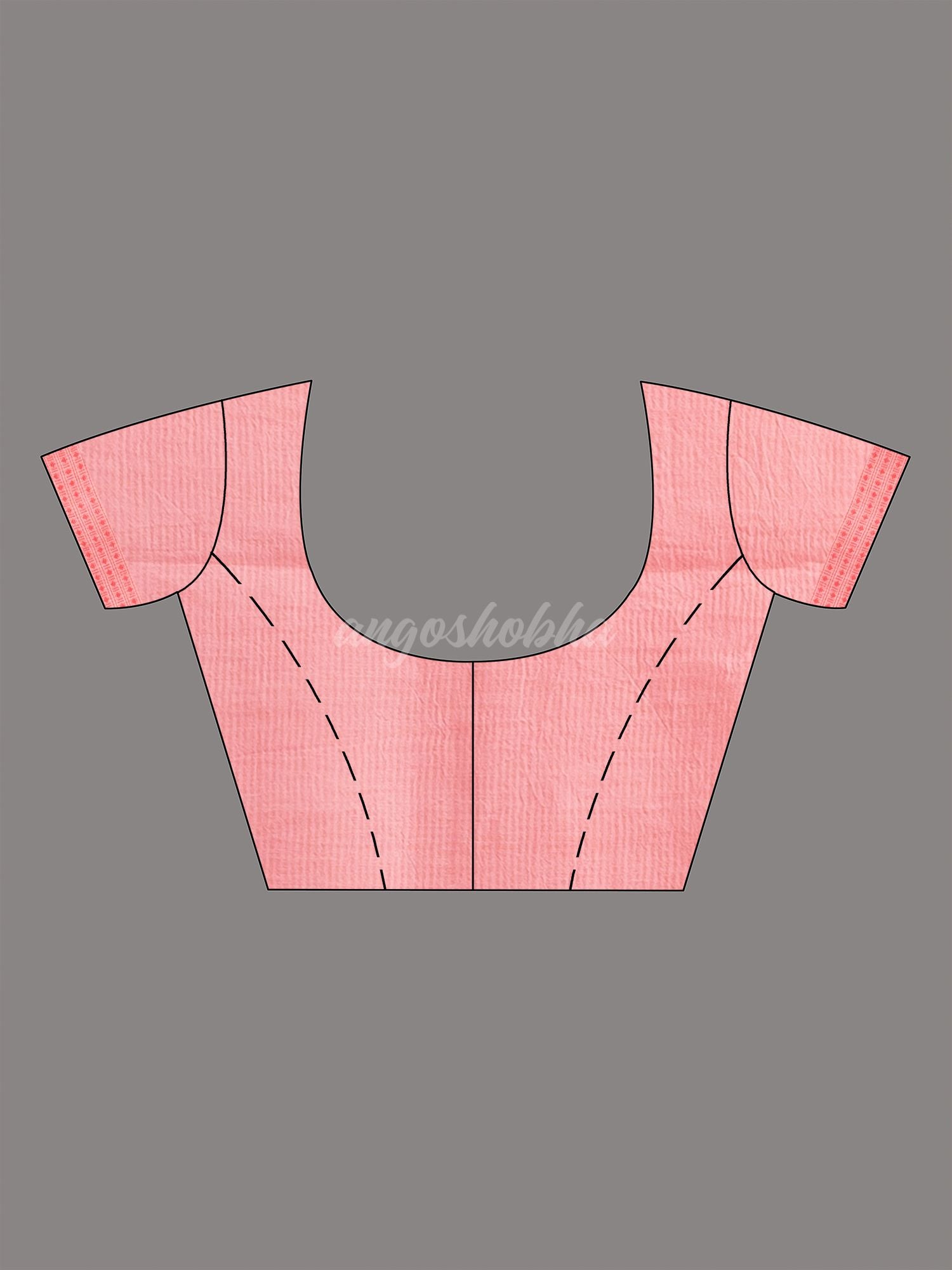 Quartz Pink resham cotton kota check all over Buti jacquqrd Pallu handwoven saree