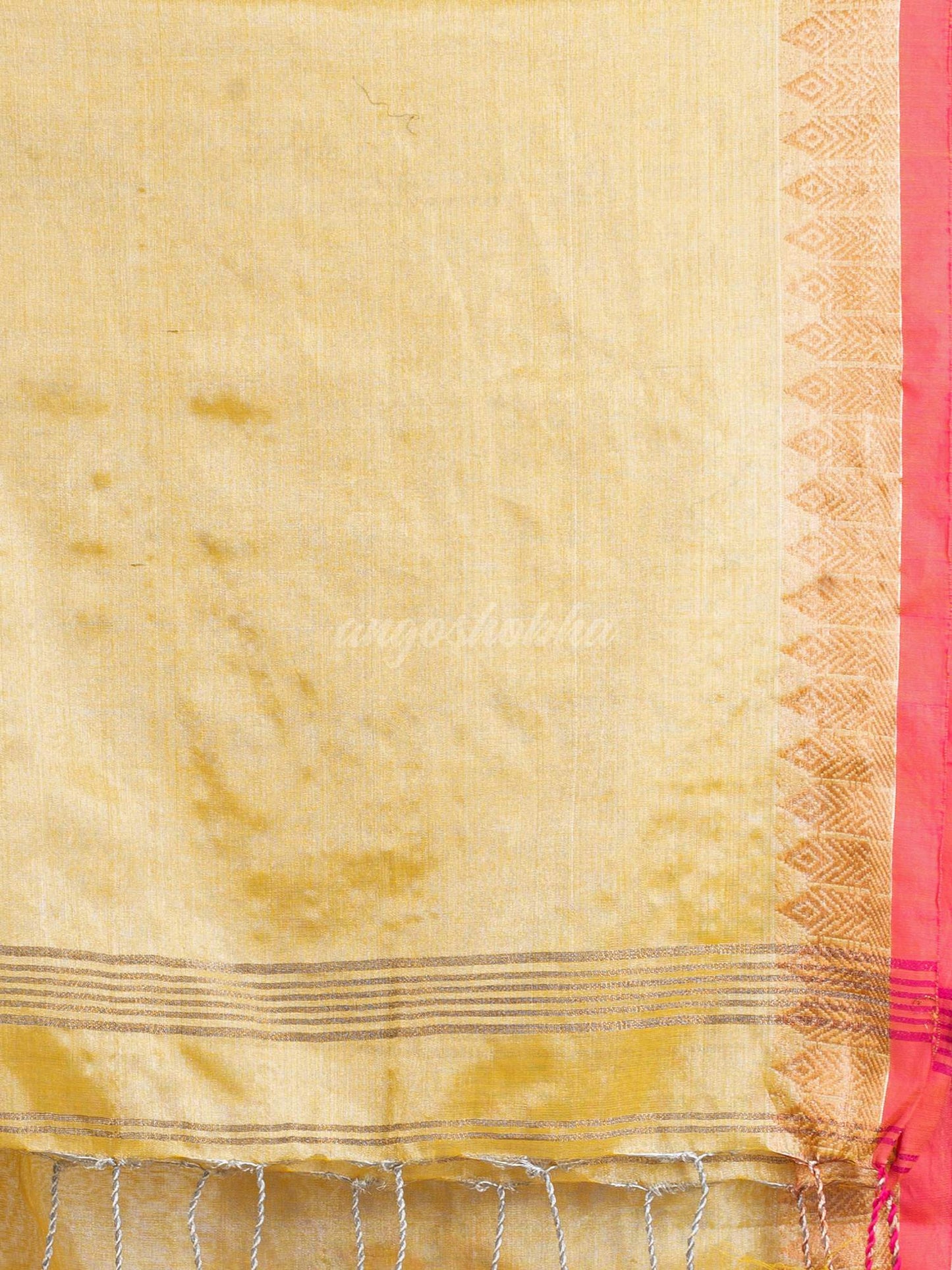 Chiku Color Zari Cotton Tissue Jacquard Border handloom handloom Saree