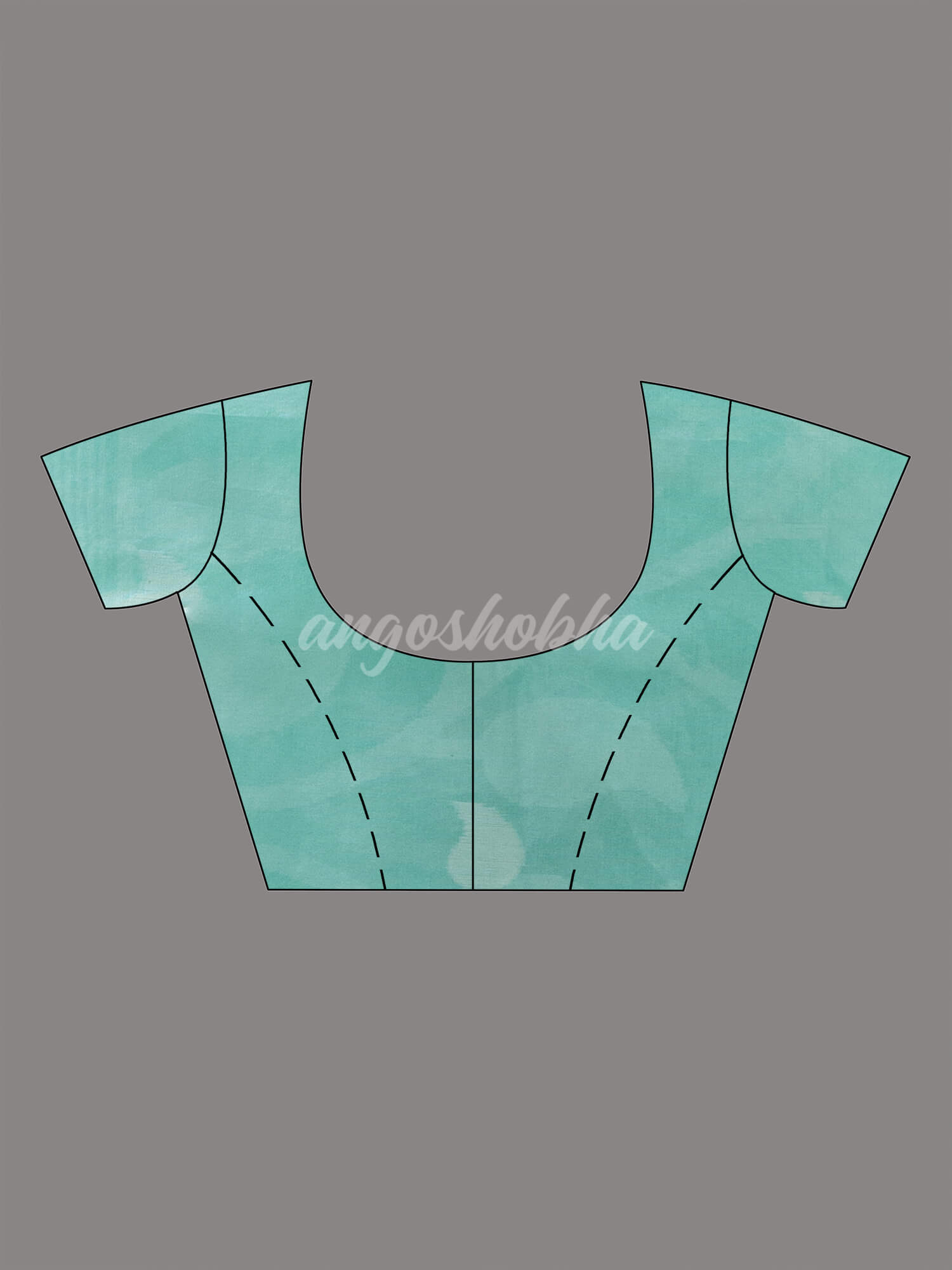 Firozi Blend Silk Muslin Jacquard Jamdani Saree