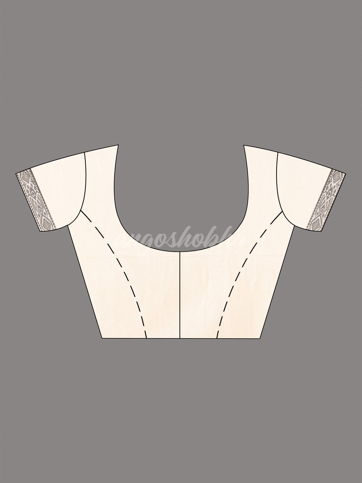 White Cotton All Body Buti Black Jacquard Border With Pallu Handloom Saree