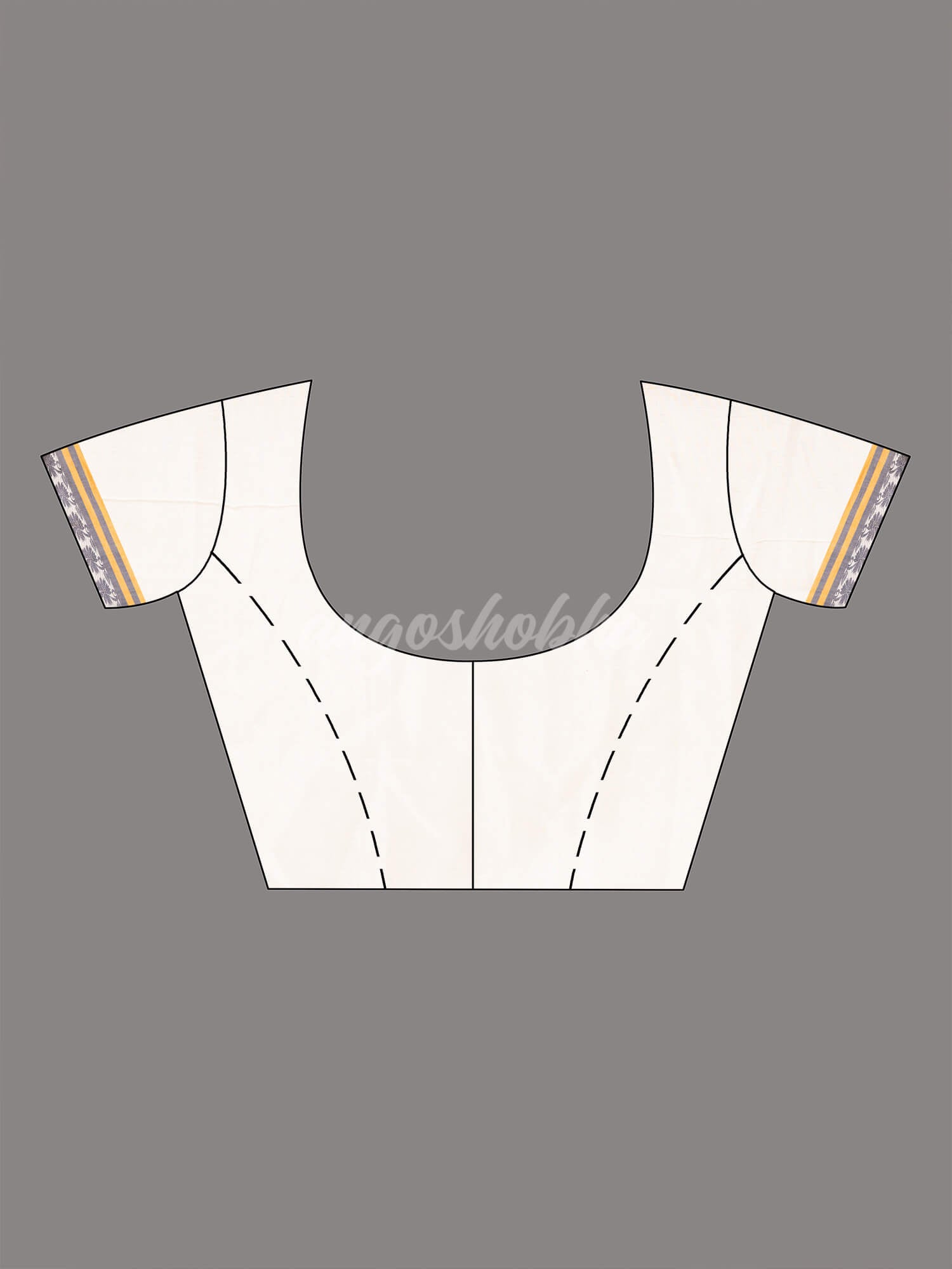 White Cotton All Body Buti With Pallu Multi Colour Border Jamdani Saree