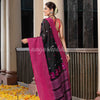 Black Cotton All Body Buti With Mahapar Border Jamdani Saree