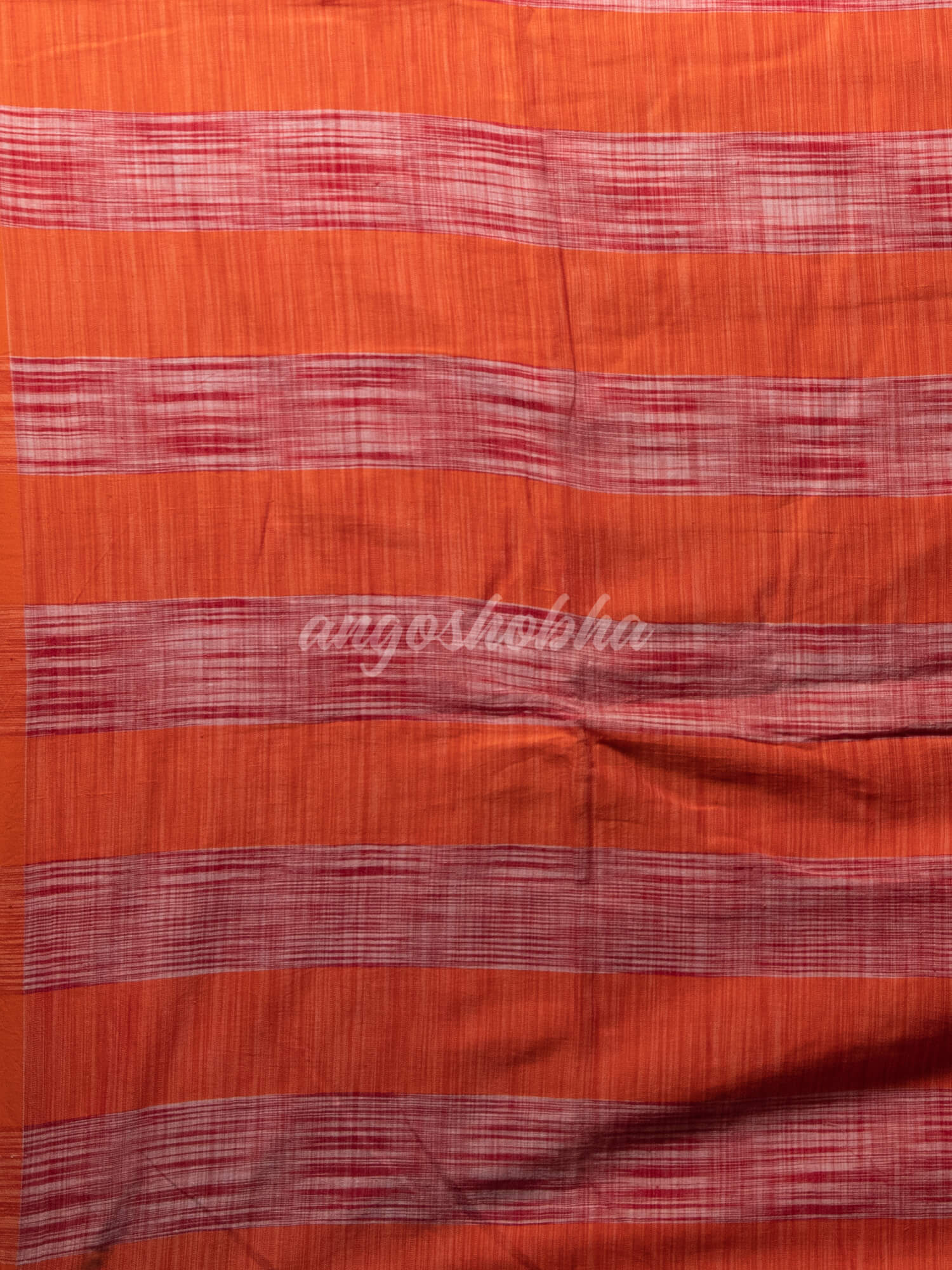 Red Cotton Tai Dye Handloom Saree