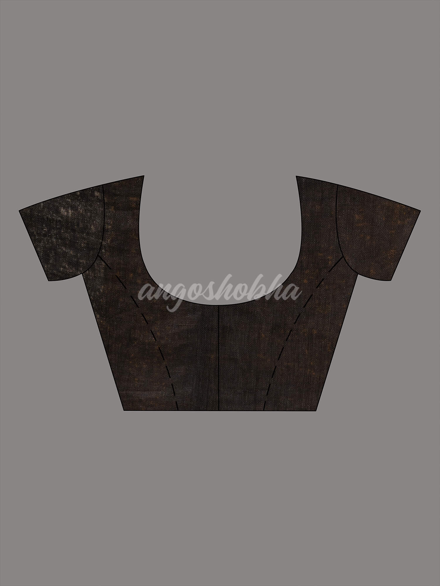 Black Linen White Handwoven Saree online blouse