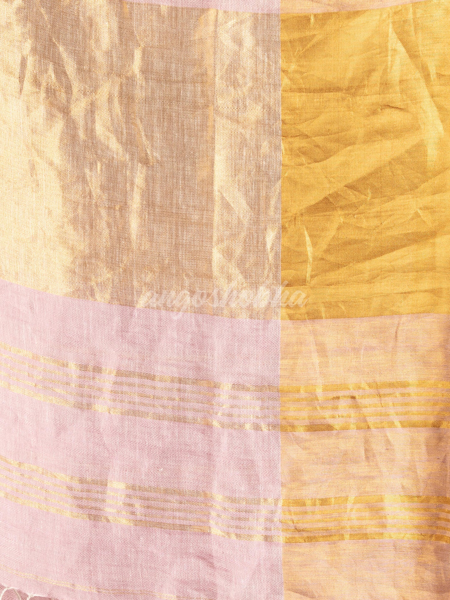 pale purple linen traditional handloom saree