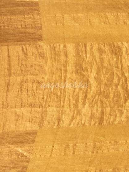 Gold Linen Traditional Handloom Saree