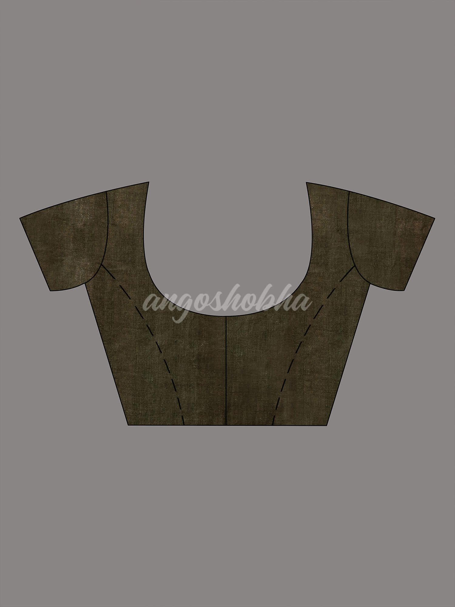 Pasta Green Linen All Body Check Handloom Saree