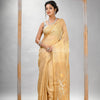 Traditional Light Yellow Matka Silk Sequin Soft Jamdani Saree