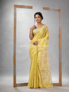 Traditional Yellow Matka Silk Sequin Soft Jamdani Saree