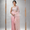 Traditional Baby Pink Matka Silk Sequin Soft Jamdani Saree