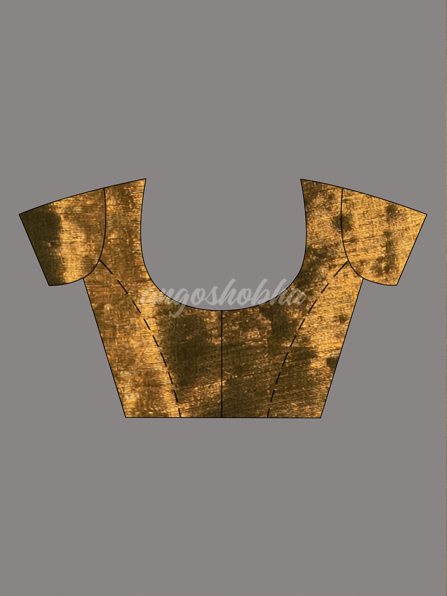 Silver Bottle Green & Gold Handloom Tissue Saree