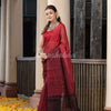 Black & Red Tissue Linen Multi Color Pallu Handwoven Saree