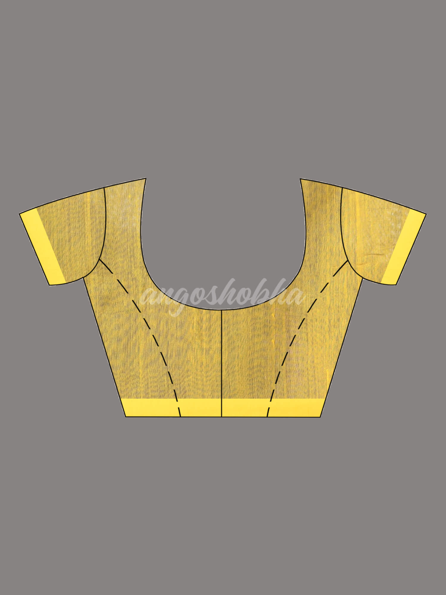 Blue Cotton Blend All Body Motive With Yellow Pallu Handloom Saree