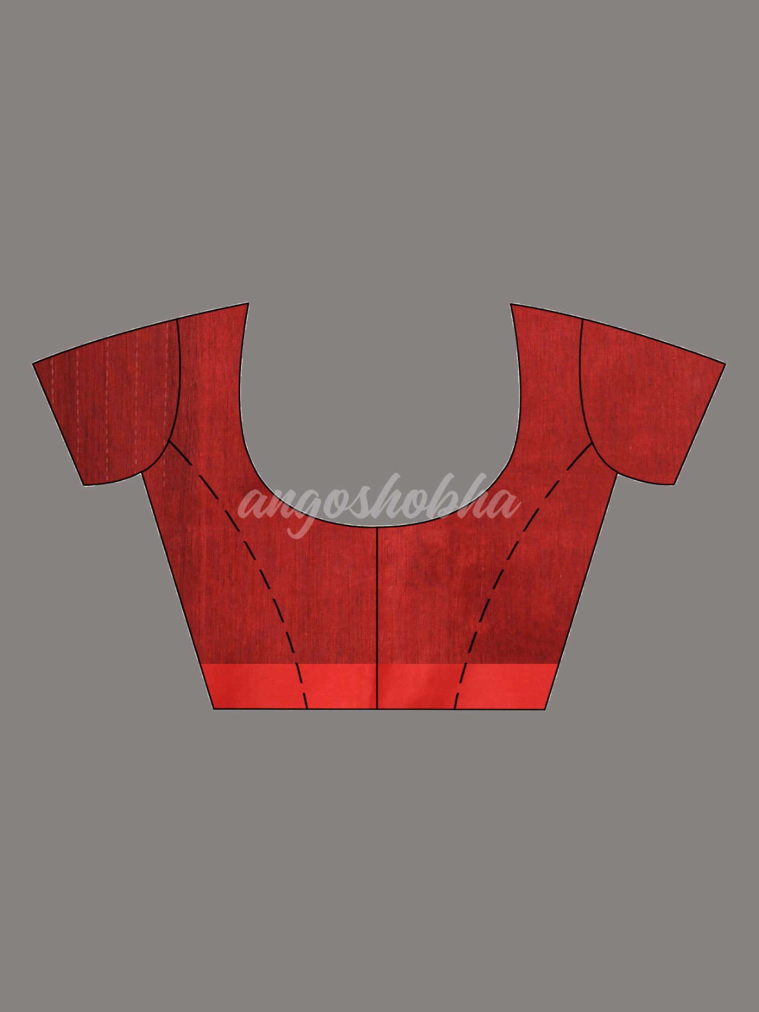 Black Cotton Blend All Body Motive With Red Pallu Handloom Saree