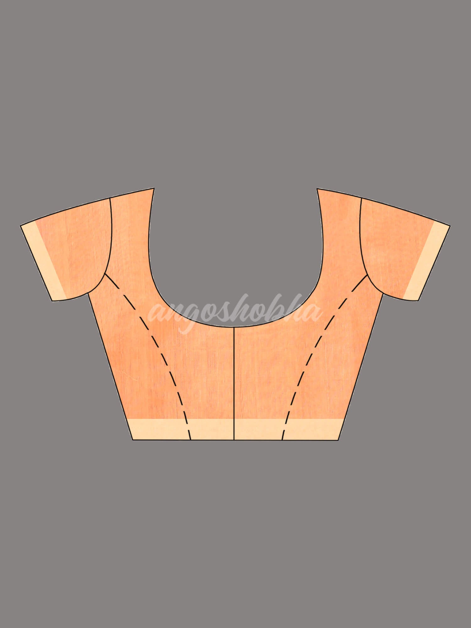 Peach Cotton Blend All Body Motive With Beige Pallu Handloom Saree