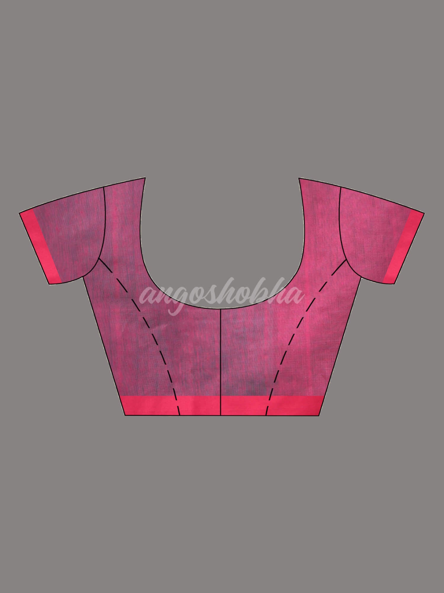 Firoza Cotton Blend All Body Motive With Rani Pallu Handloom Saree