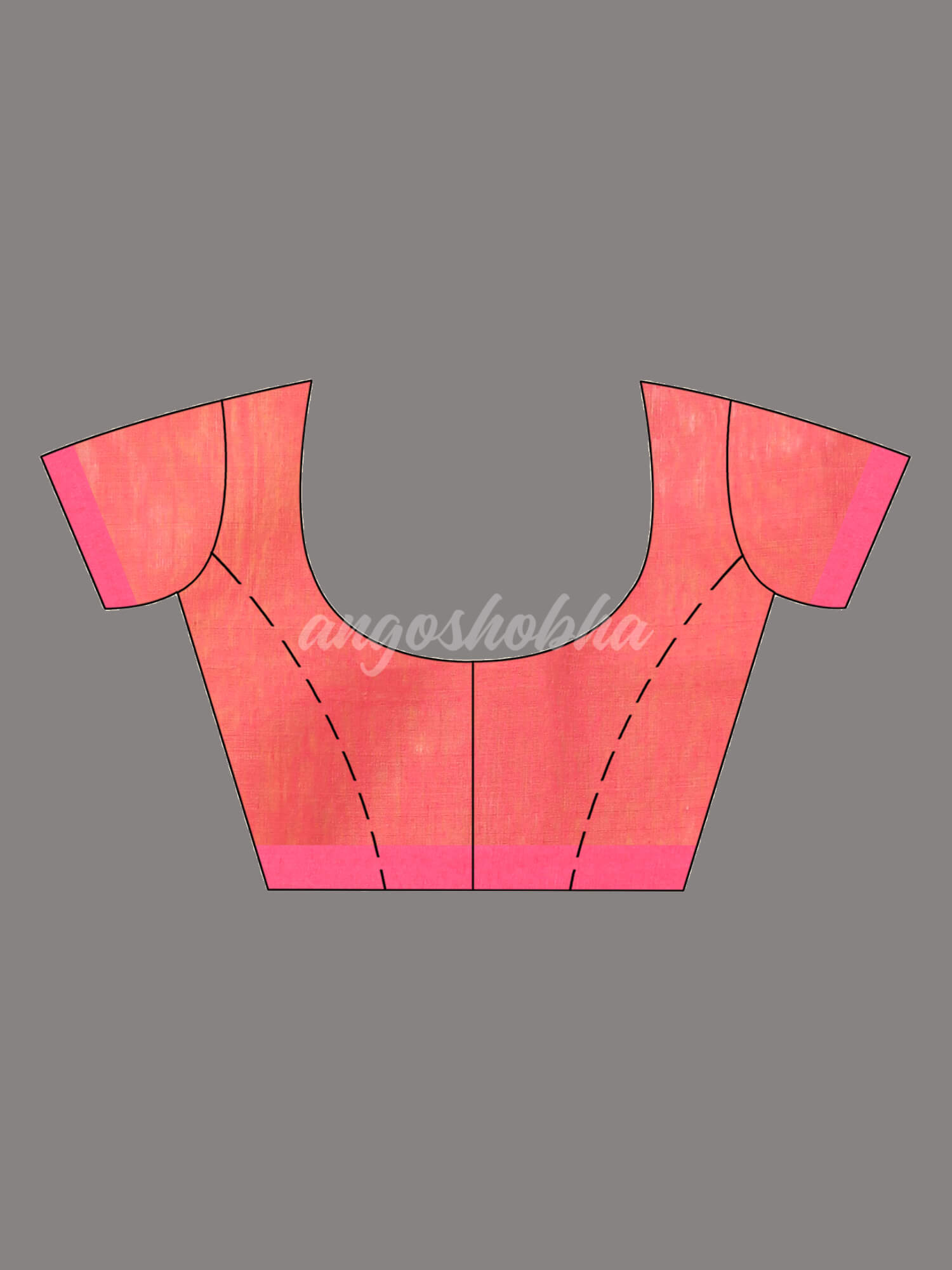 Yellow Cotton Blend All Body Motive With Rani Pallu Handloom Saree