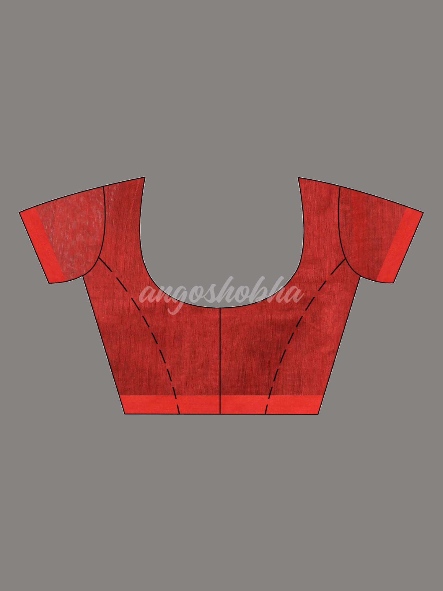 Black Cotton Blend All Body Motive With Red Pallu Handloom Saree