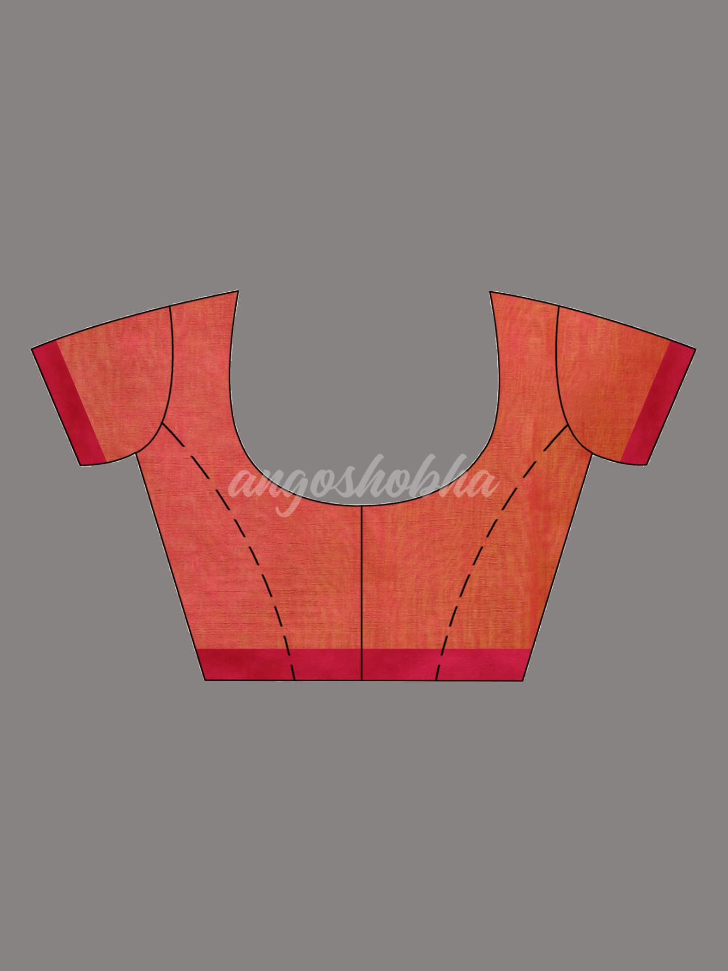 Yellow Cotton Blend All Body Motive With Rani Pallu Handloom Saree