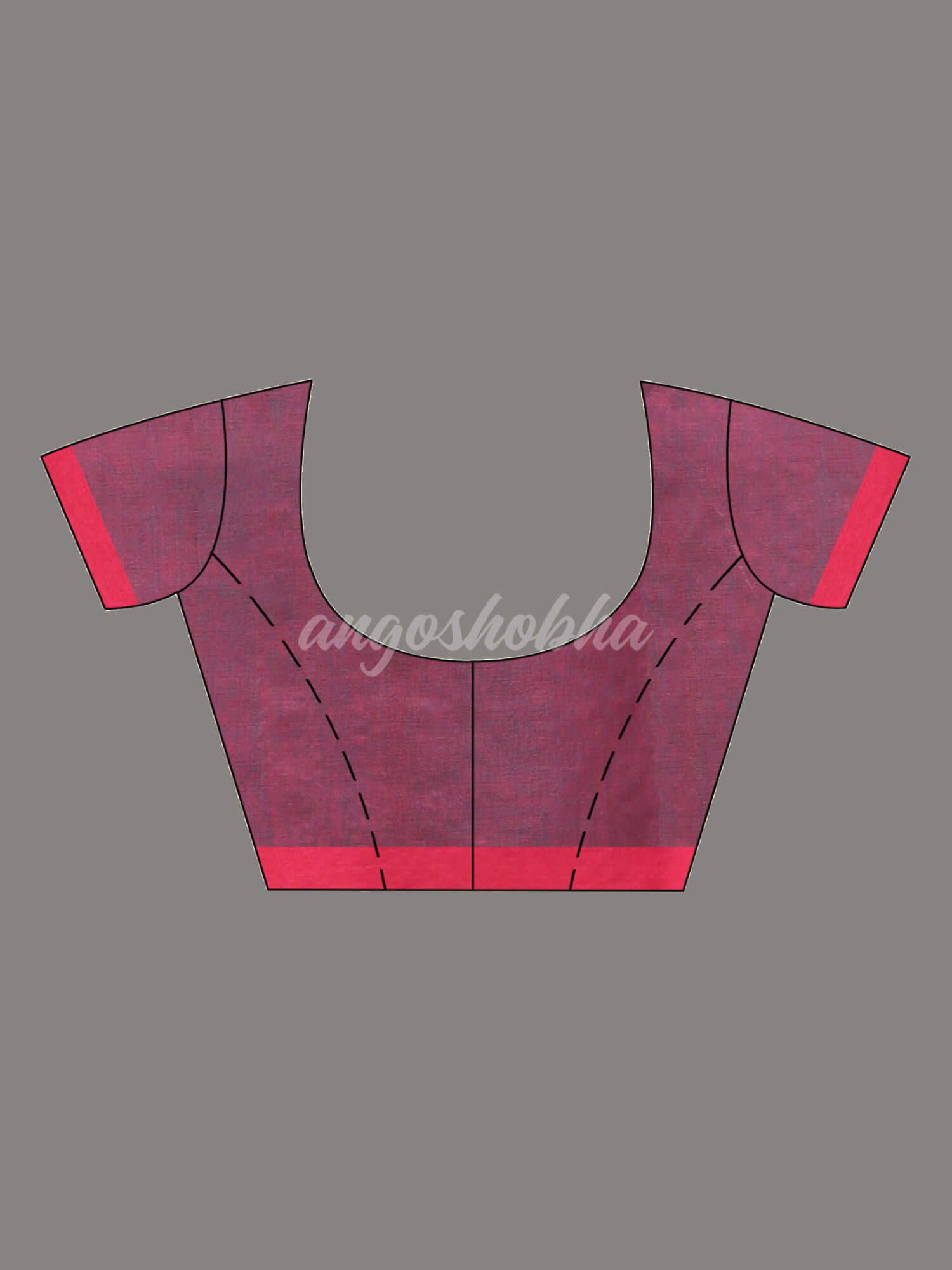 Firoza Cotton Blend All Body Motive With Rani Pallu Handloom Saree