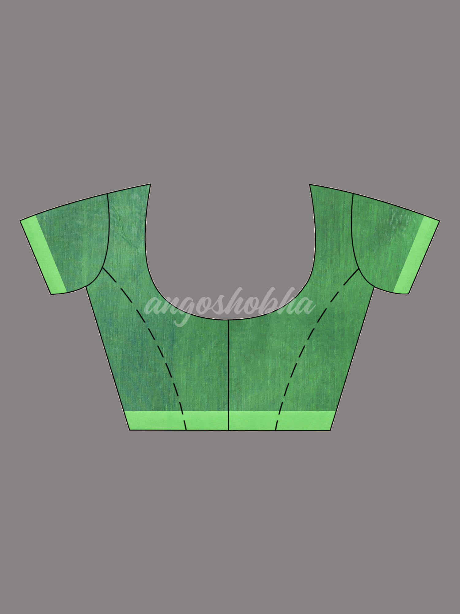 Blue Cotton Blend All Body Motive With Green Pallu Handloom Saree