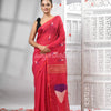 Rani Cotton Blend All Body Motive Design Pallu Handloom Saree